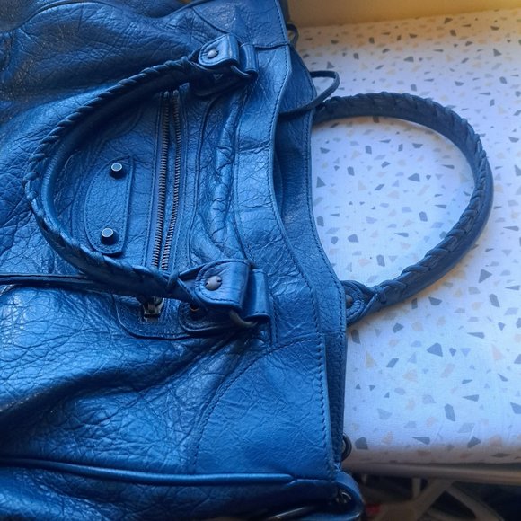 BALENCIAGA Motocross Classic First Bag in Blue - Picture 6 of 13